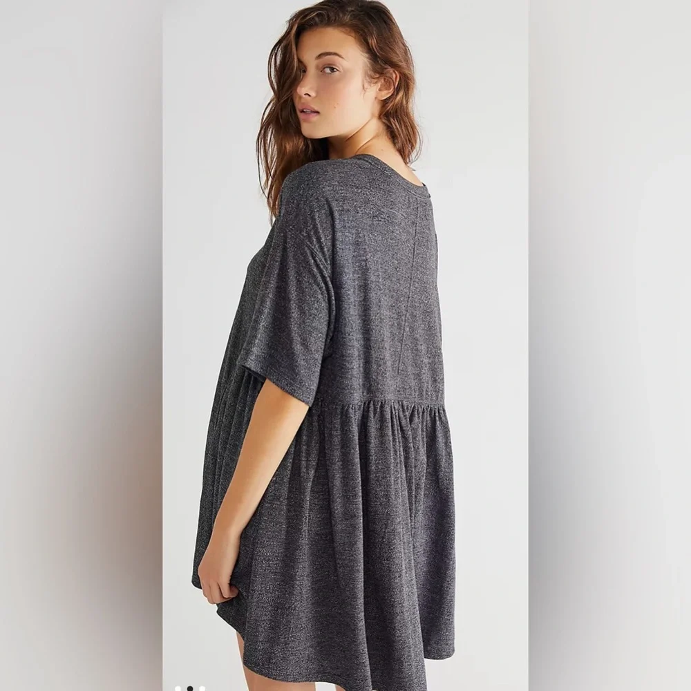 Free People Beach Free-Est - Stone Harbor Mini  Charcoal Grey NWOT Size M